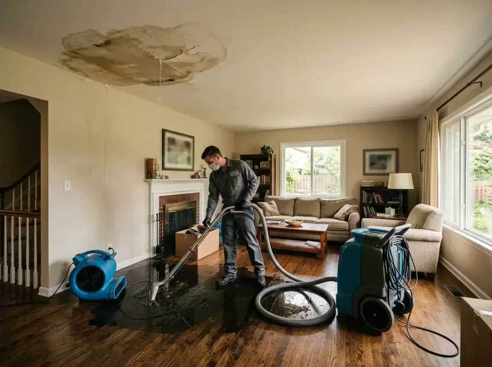 attic-pipe-burst-ceiling-drip-008 — frequently asked questions, Water Damage Restoration & Carpet Care in West Brattleboro,…